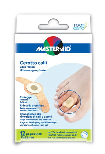 pietrasanta cerotto callifugo master aid footcare 71x22 mm 12 pezzi b2 master aid ean 8032956144066