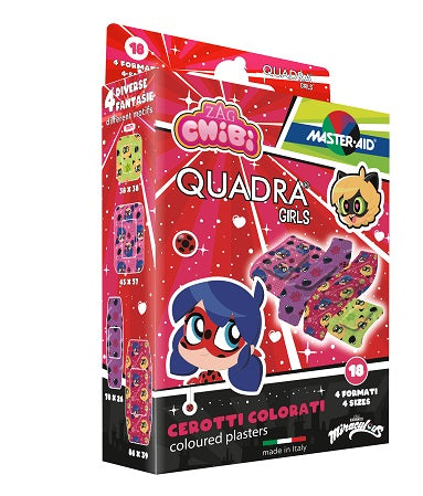 pietrasanta pharma cerotto master aid quadra girls lady bug assortiti 18 pezzi master aid ean 8032956147876