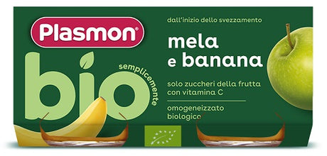 plasmon heinz italia plasmon omogeneizzato bio banana mela 2 vasetti x 80 g plasmon ean 8001040422281
