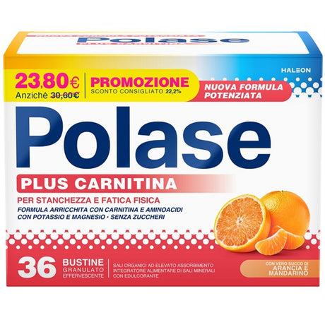 polase polase plus carnitina promo 36 bustine granulato effervescente da 68 g polase ean 5054563291974