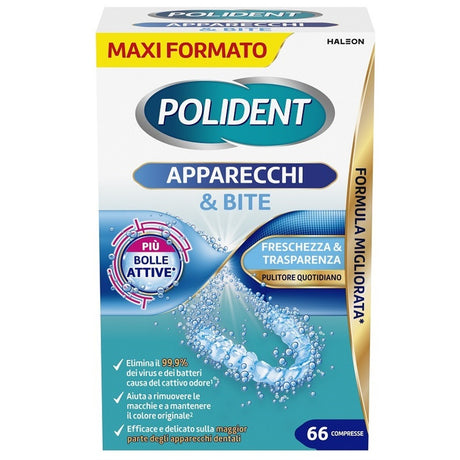 polident polident apparecchi bite pulitore quotidiano 66 compresse polident ean 5054563296955