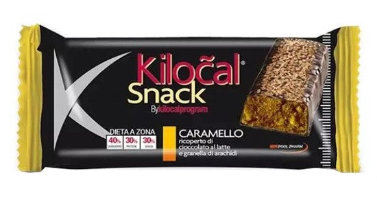 pool pharma kilocal barretta snack caramello 33 g kilocal