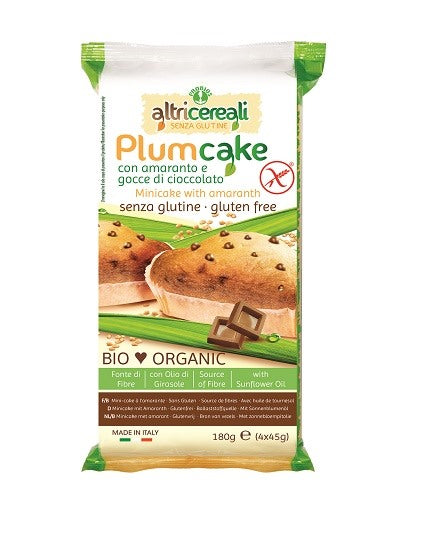 probios societa benefit altricereali plumcake di amaranto con gocce di cioccolato 4 x 45 g probios ean 8018699017089