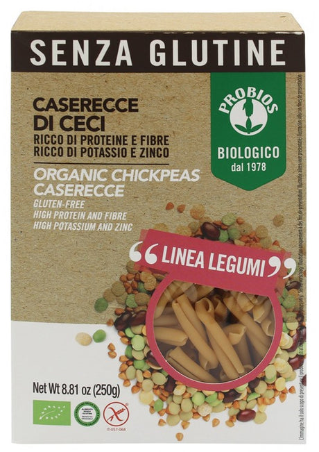 probios societa benefit specialita 100 legumi caserecce ceci 250 g probios ean 8018699019052
