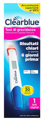 procter clearblu clearblue test gravidanza rilevazione precoce digitale 1 pezzo clearblue ean 8001841704265