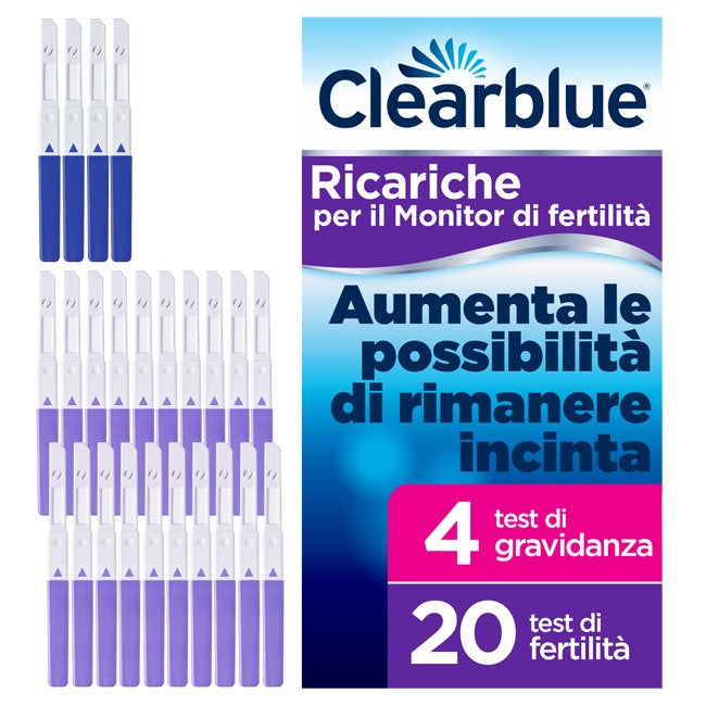 procter clearblu monitor di fertilita clearblue advanced in stick 20 pezzi 4 test di gravidanza clearblue ean 4084500851122