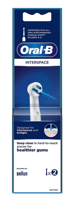 procter gamble oralb interspace testina per spazzolino elettrico 2 pezzi oral b ean 4210201853893
