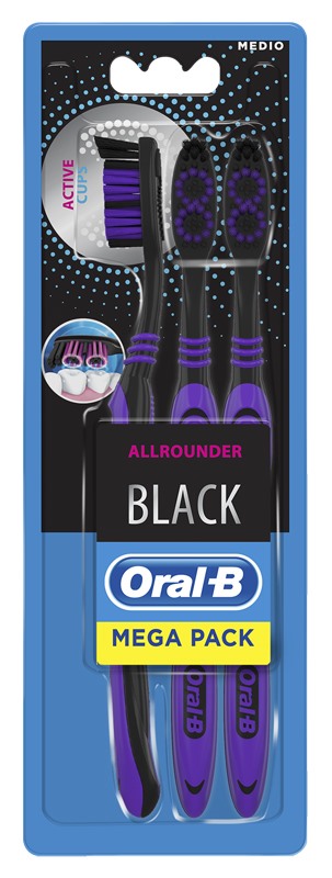procter oralb all rounder black spazzolino manuale 3 pezzi ean 3014260101596