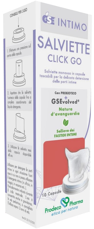 prodeco pharma gse intimo salviette click go 10 pezzi gse ean 8057968090767