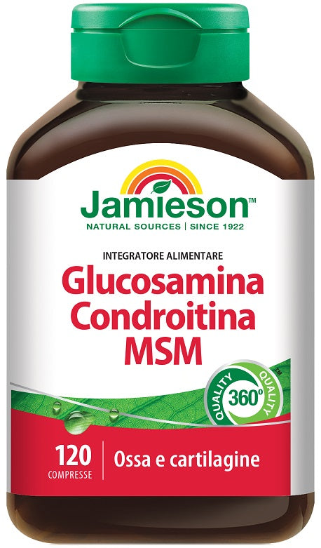 qualifarma jamieson jamieson glucosamina condroitina msm 120 compresse biovita ean 0064642040367