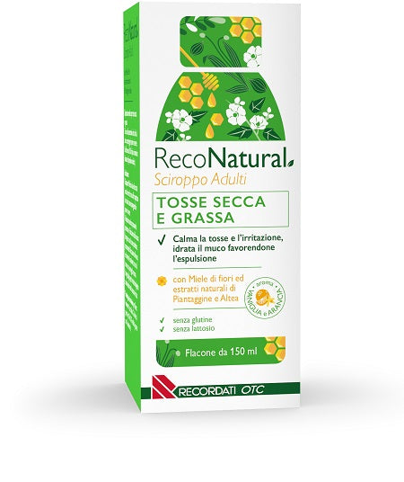 recordati otc reconatural sciroppo tosse adulti 150 ml ean 8056300620570