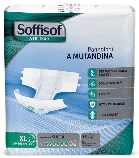 s i l c pannolino mutandina air dry soffisof super xl 15 pezzi soffisof ean 8007300011202