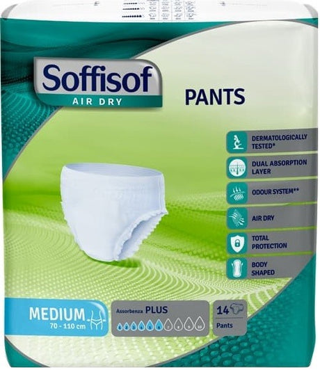 s i l c pannolone per incontinenza soffisof air dry pants extra large 8 pezzi soffisof ean 8007300028699