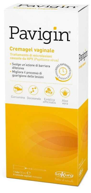 sakura italia pavigin cremagel vaginale 30 ml con 6 cannule vaginali monouso