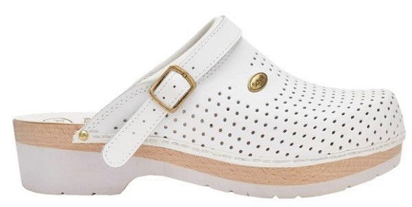scholl shoes clog scomf bs ce bycast bis unisex white woods bianco 40 scholls ean 5038483294079