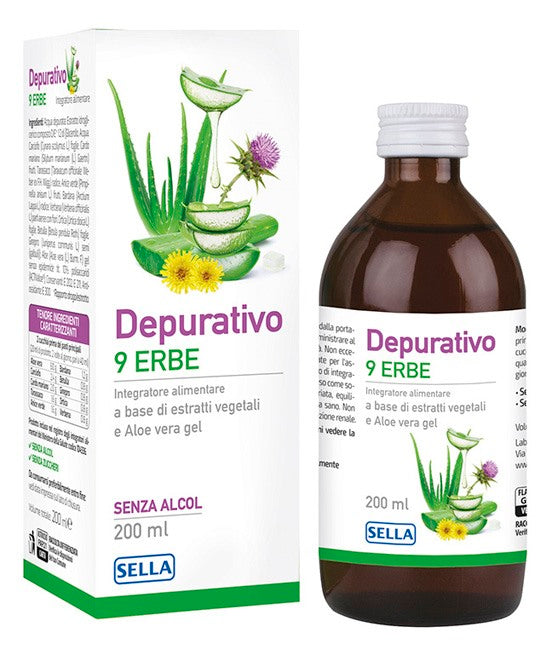 sella depurativo 9 erbe 200 ml sella ean 8032632601920
