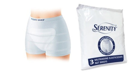 serenity spa mutandina a rete per incontinenza serenity panty comfort s 3 pezzi ean 8003670993964