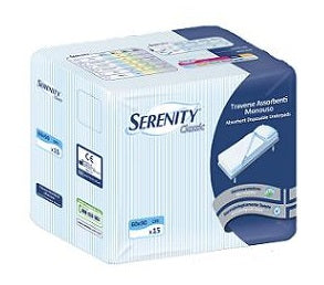 serenity traversa salvamaterasso per incontinenza serenity classic misura 60x90cm 15 pezzi serenity ean 8003670233374
