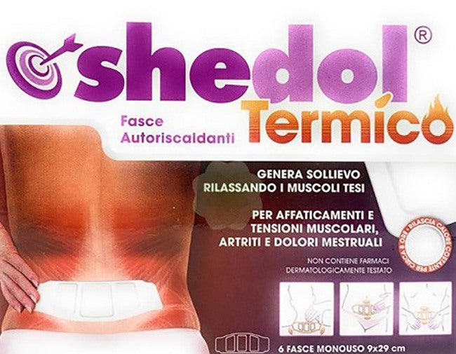shedir pharma cerotto autoriscaldante shedol termico 6 pezzi shedol