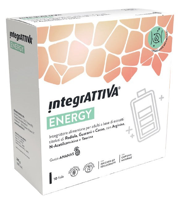 silvano monico unipersonal integrattiva energy 10 fiale da 25ml gusto ananas integrattiva