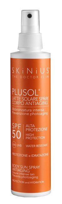 skinius plusol latte solare spf 50 200 ml