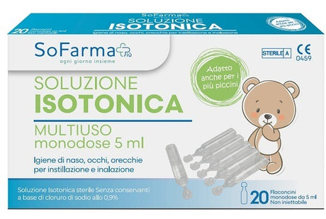 sofarmapiu soluzione salina 09 20 flaconi 5 ml sofarmapiu sofarmapiu ean 8388766675864