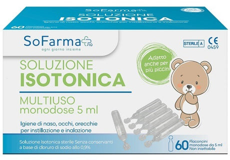 sofarmapiu soluzione salina 09 60 flaconi 5 ml sofarmapiu sofarmapiu ean 8388766675819
