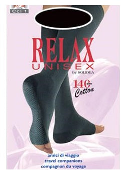 solidea by calzificio pinelli relax unisex 140 gambaletto cotton punta aperta nero 3 l solidea ean 8300496031529