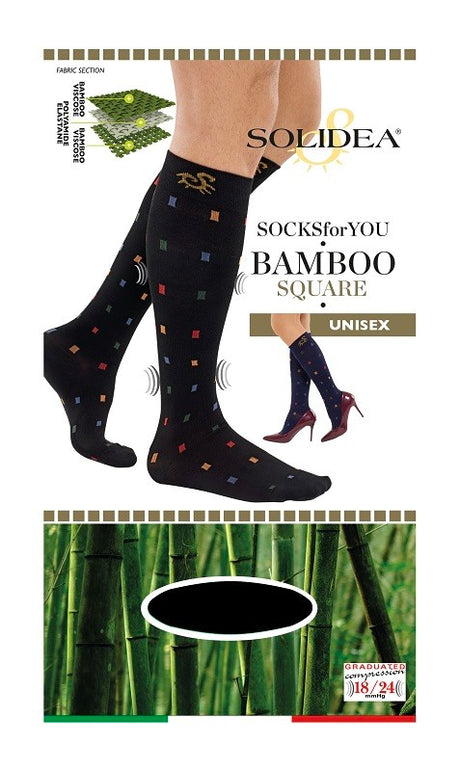 solidea by calzificio pinelli socks for you bamboo square gambaletto nero xxl solidea ean 8300496063377