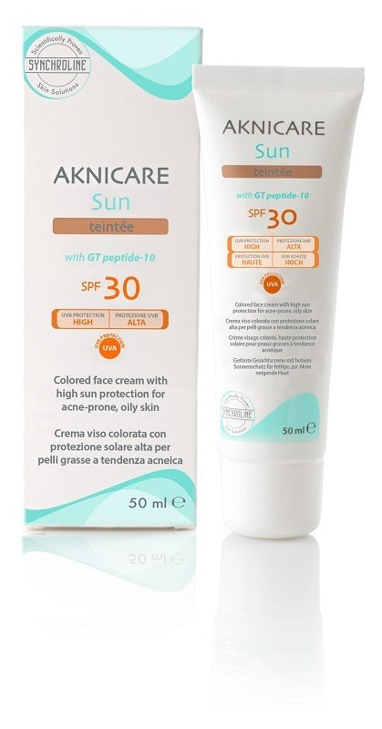 synchroline aknicare sun teintee spf 30 50 ml synchroline ean 8023628001343
