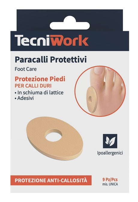 tecniwork paracalli per calli duri 9 pezzi nightday ean 8023568141758