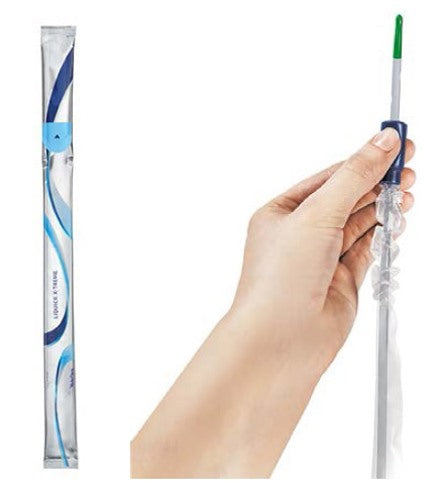 teleflex medical catetere vescicale autolubrificante liquick x treme rivestimento idrofilo diametro ch14 lunghezza 43 cm punta ergothan 2 fori sfalsati 30 pezzi teleflex medical