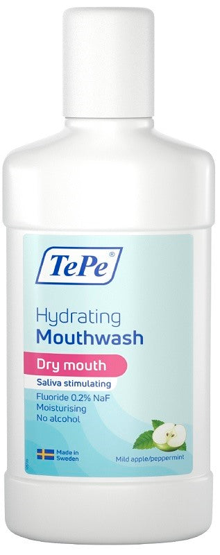 tepe prodotti ig orale tepe hydrating collutorio stimolatore saliva melamenta piperita 500 ml tepe ean 7350121254350