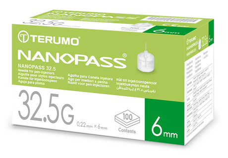 terumo italia srl ago per penna da insulina nanopass 325 gauge lunghezza 6 mm 100 pezzi terumo ean 4987350716743
