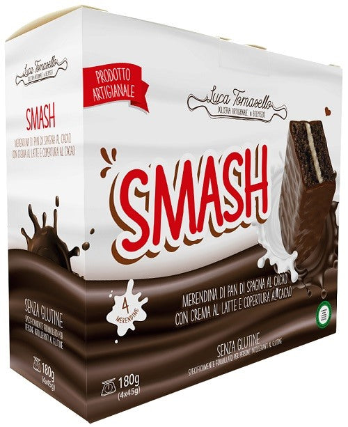 tomasello luca smash merendina pan di spagna copertura 180 g ean 8055060380380