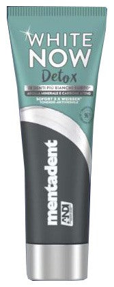 unilever italia mkt oper mentadent dentifricio white now detox carbone 75 ml mentadent ean 8720181318856