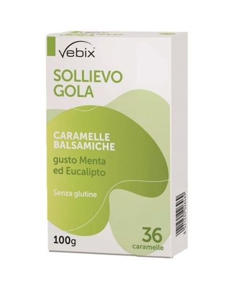 vebi istituto biochimico vebix nutrients sollievo gola 36 pastiglie balsamiche ean 8021235020368