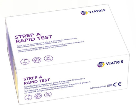 viatris italia srl rapid test rilevazione streptococco b emolitico gruppo a tramite tampone faringeo uso professionale 20 pezzi ean 7640164864624