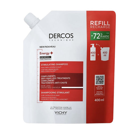 vichy dercos technique shampoo energizzante refill 400 ml vichy ean 3337875902823