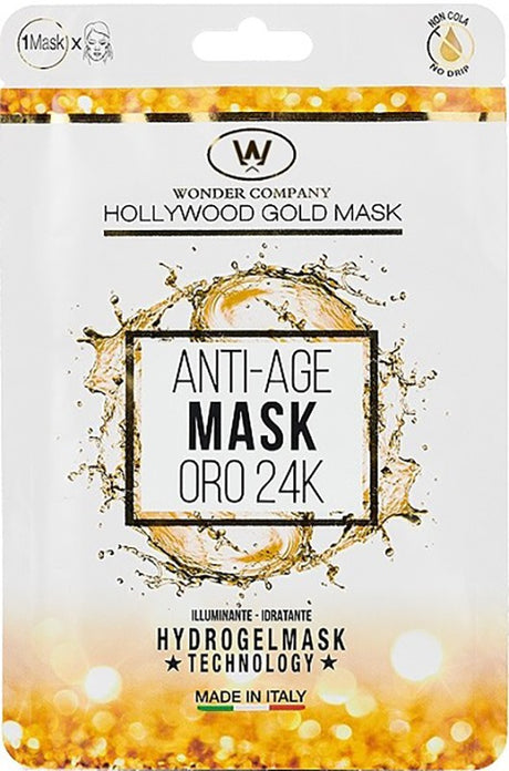 wonder company hollywood gold mask antiage idratante illuminante ean 8056450230261