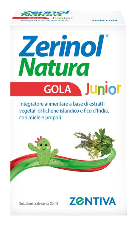 zentiva italia zerinol natura gola junior spray 30 ml