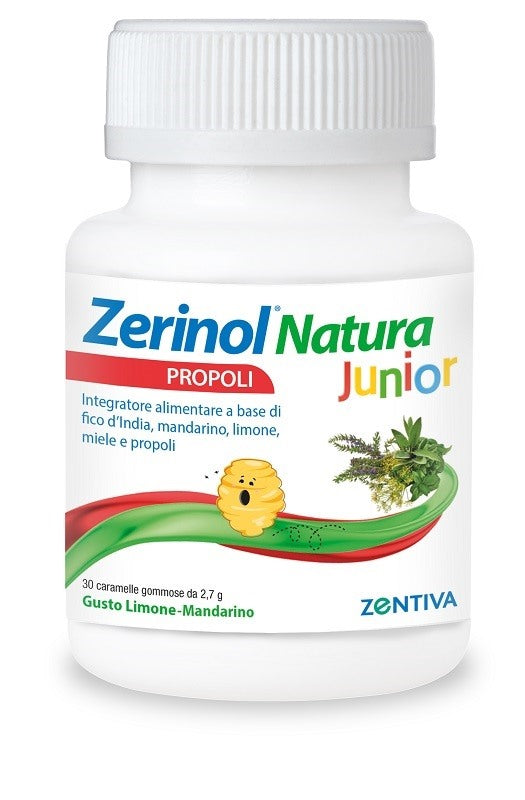 zentiva italia zerinol natura propoli junior 30 caramelle gommose zerinol
