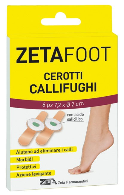 zeta farmaceutici zetafoot cerotto callifugo dischetto centrale 6 pezzi zeta farmaceutici ean 8056772636109