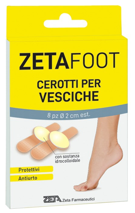 zeta farmaceutici zetafoot cerotto idrocolloidale vesciche 8 pezzi zeta farmaceutici ean 8056772636147
